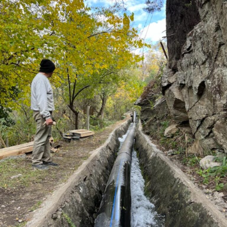 instalación de tubería